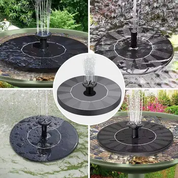 1 Комплект, здрав градински фонтан, енергоспестяващ, с добавяне на dc 5.5v/85 мА, градина езерото за къпане на птиците, фонтана на слънчева енергия
