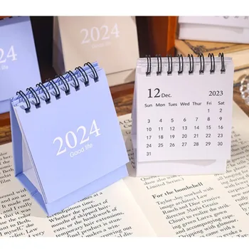 2023,8-2024,12 Мини настолен календар обикновен хартиен настолен календар