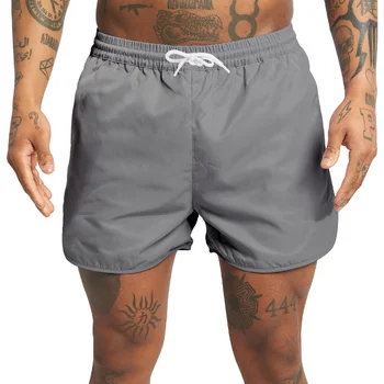 2023 Модерен мъжки летни плажни къси панталони От полиестер, Цветни Спортни съставни части, къси панталони, Мъжки плажни шорти за пътуване на открито