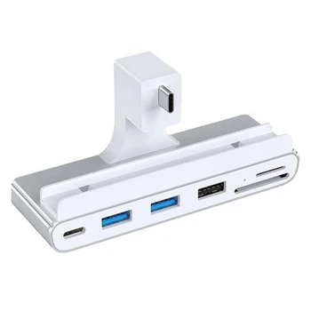 6 В 1 Type-C USB C-hub TF SD Card Reader За Imac Ipad Hub, зарядно устройство, USB C за лаптопи, поддръжка на SD TF карта