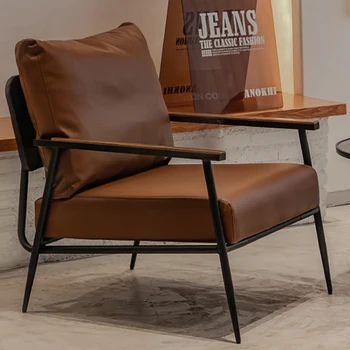 Accent Lounge Стол за дневна Nordic Sleeping Single Удобно Дизайнерски стол За спалня в Минималистичен Sedie Da Soggiorno Мебели за дома
