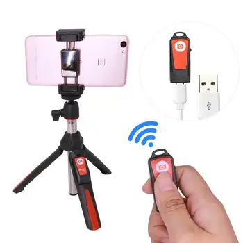 Benro MK10 Selfie Stick Статив Bluetooth 3 0 Регулируема Монопод за селфи от неръждаема Стомана за IOS и Android