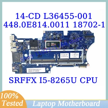 L36455-001 L36455-601 L37630-001 За HP 14-CD С процесор SRFFX I5-8265U 18702-1 дънна Платка на лаптоп 448.0E814.0011 100% Тествани в добро състояние