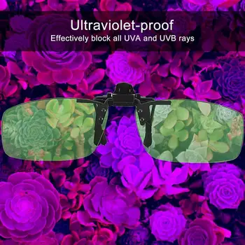 Led очила за отглеждане на закрито с футляром за очила UV-polarizing очила за отглеждане в палатка, оранжерия, растение, очила за защита на очите
