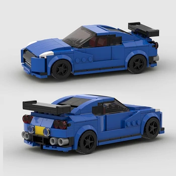 MOC Speed City Car Champion Racer, Класически Суперавтомобил, градивни елементи, Тухлени раса, супер Техника, Творчески Гаражно набор от Играчки за деца GT