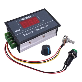 PWM Регулатор на скоростта на двигателя за постоянен ток с цифров дисплей 30A PWM Безстепенно регулируем регулатор на скоростта