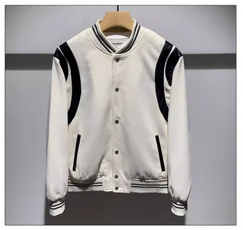 Q0859 Модерен мъжки палта и якета 2023 за подиум, Луксозен известна марка, европейски Дизайн, стилни мъжки дрехи за партита