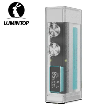 USB C, Акумулаторна батерия EDC led фенерче С Битов Външното Осветление, Мощен LCD дисплей, Фенерче, захранване, Moonbox прозрачен