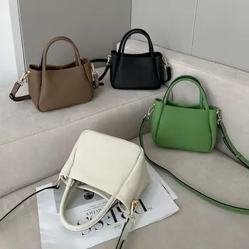 VER-003 Нова висококачествена луксозна малка квадратна чанта, ръчна кожена дамска чанта през рамо, безплатна доставка