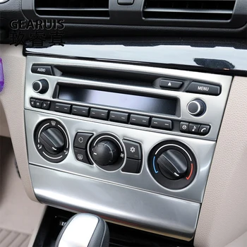 Автомобилен Стайлинг CD панела с бутона за включване на климатика Рамка на Кутията Етикети Тампон За BMW Серия 1 E81 E82 E87 E88 coupe 2007-2011 г.