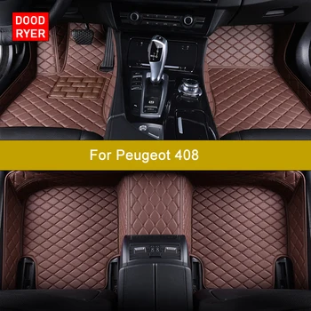Автомобилни Постелки DOODRYER по поръчка За Peugeot 408, Автоаксесоари, Килим за краката