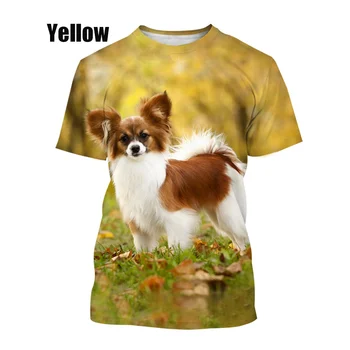 Брандираната лятна тениска BIANYILONG, нова мода домашно куче с 3D принтом, забавни ежедневни мъжки/дамски дрехи в стил хип-хоп, дишащи с къс ръкав