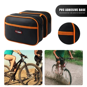 Велосипедна чанта за горната тръба с Голям Капацитет, Велосипеди пакет за съхранение, Водоустойчива чанта за предната част на горната част на рамката, аксесоари за автомобилния Велосипеди