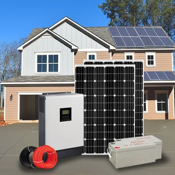 Висококачествена и Слънчева Енергийна Система 230VAC 1000W 2KW 3KW 5KW 10KW Пълен Хибриден Набор от Домашни Системи за съхранение на енергия