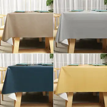 Водоустойчив, маслостойкая и моющаяся правоъгълна покривка за масата за хранене ins, нова подложка за маса в хотел от PVC 2023 година на издаване