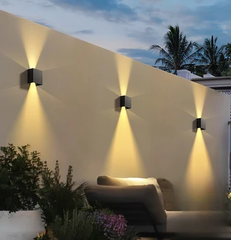 Водоустойчив, с монтиран на стената лампа за измиване на стените, монтиран на стената лампа, за да влезете във вътрешния двор на вилата, монтиран на стената лампа за декорация на градината на открито