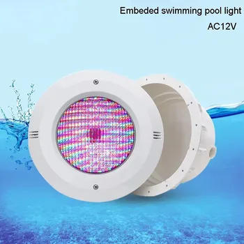 Външни led светлини за басейна, вградени подводни лампи Par56 RGB, лампи за басейна, ABS IP68, водонепроницаемое осветление с дистанционно управление