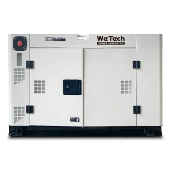 генератор с водно охлаждане wetech мощност от 10 кВт, тих генератор 12 kva най-добра цена
