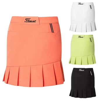 Дамски панталон за голф, лятна модни спортни облекла за голф, еластична, бързосъхнеща къса пола за дамите
