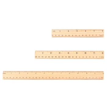 Дървена линийка 15/20/30 см, практичен инструмент приспособление, Преносими домакински уред за професионално ръчно измерване, за да проверите за совалка