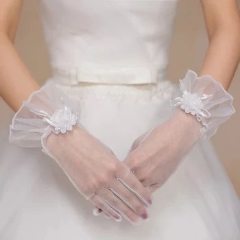 Евтини Сватбени Ръкавици Кратки Сватбени Танци, Дамски Ръкавици Luvas De Noiva