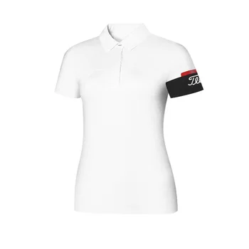 Женска тениска за голф с къс ръкав, Дизайн с къси ръкави, Самостоятелна Спускане, Модерен Спортен топ, Риза за голф, Дамски ризи за голф