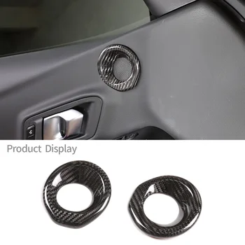 За Toyota GR Supra A90 2019-2022 Днешно Въглеродни влакна Авто Врата рог, пръстен, Декоративна лента, Стикер на капака, Аксесоари за интериор на автомобила
