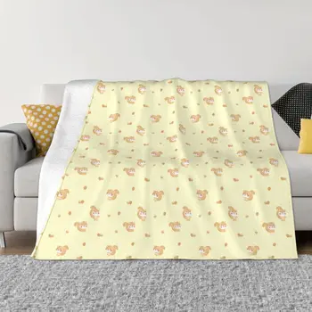 Забавно Фланелевое одеяло от Катерица, Всесезонное Милото Животно, Джобно Супер Топло одеяло за легла, Външни Покривки