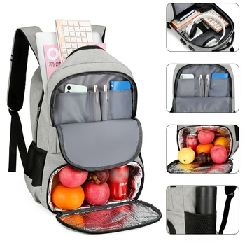 Изолационен раница за пикник на открито, Многофункционална чанта за съхранение на храна за пикник, чанта-хладилник за съхранение на червено вино, чанта за лед