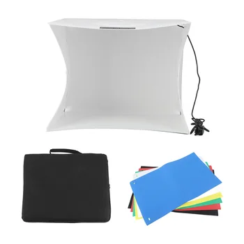 Комплект сгъваеми светлинна палатка за фотография, Мини-светлинна клетка за фото студио 40 X 32 см за камера за форми