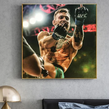 Конър Макгрегър-Шампион на Ирландия в перо заглавие Художествен Спортен Плакат С Изображение на Бокса, За Украса на стаята