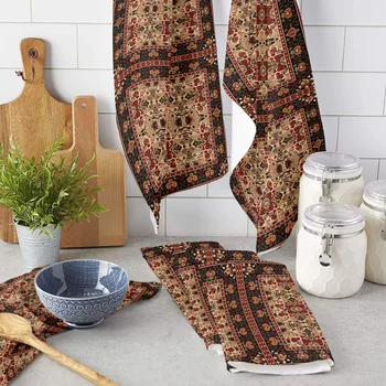Кухненски кърпи с индийското Бохемски цвете, Впитывающая кърпа за съдове, кърпа за съдове за кухня, инструмент за почистване на домакински