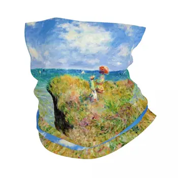 Кърпа с изображение на Клод Моне, зима топло за врата, Ветрозащитная наметало, шал за лице, туризъм гетра, превръзка на главата