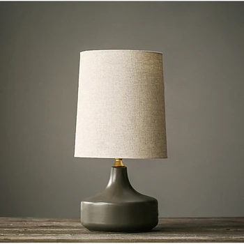 Лесна настолна лампа в скандинавски стил, модерна керамична настолна лампа LED за декорация на дома, нощни лампи за спалня