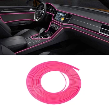 Линия фрезоване на хлабината по ръба с висока еластичност при опън, Универсални детайли за автомобили и камиони, линия за формоване на разделящото пространство, за довършителни работи на розов цвят