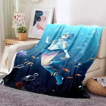 Момиче-медуза, Подводен свят, одеало с климатик, набросное одеяло, хубаво одеяло, коварен одеяло, Адаптивни одеяла