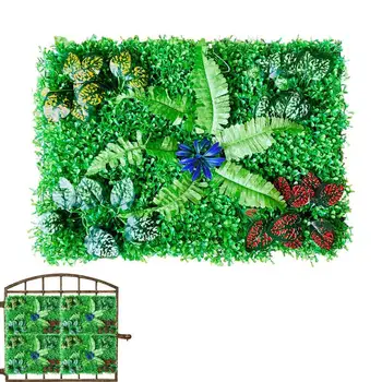 Мрежест ограда от изкуствен бръшлян за вътрешния двор-Ограда от изкуствени листа на грозде, предназначено за външно декор-Украса на градината в задния двор