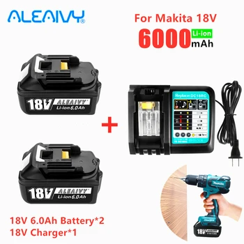 Нов 2023 Литиево-йонна батерия 18V 6.0 Ah За електрически инструменти Makita 18 v Батерията BL1815 BL1830 BL1840 BL1850 BL1860 LXT400
