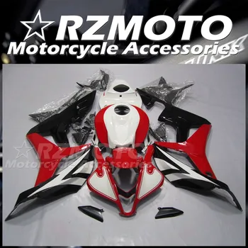 Нов комплект обтекателей за мотоциклети от ABS-пластмаса, подходящ за HONDA CBR600RR F5 2007 2008 07 08, комплект тяло, червено, бяло