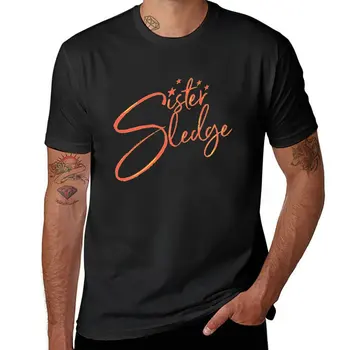 Нова тениска с логото на sister sledge best of, реколта тениска с аниме, тениска за мъже