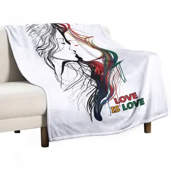 Новата любов е любов (стоки за ЛГБТК +) Каре, Стеганое одеяло, Луксозно одеяло, Одеало