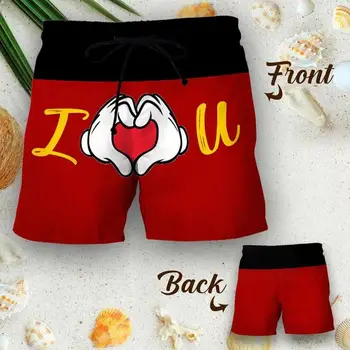 Нови Модни Къси панталони с 3D Принтом/Мотобрюки За Мъже/Жени, Летни Плажни Шорти, Ежедневни Бански костюми за почивка, в Размер От XXS-4XL
