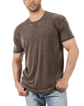Нови Мъжки тениски с къс ръкав, ежедневни тениска с кръгло деколте, Летни меки върхове