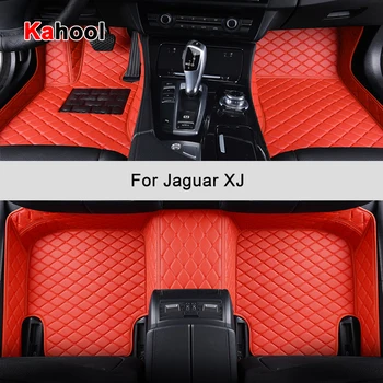 Обичай Автомобилни Постелки KAHOOL За Килими За Краката Jaguar XJ Auto Accessories