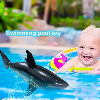 Плаващ играчка с акули, надуваеми водни играчки за деца и възрастни, имитация на басейна, Кит, Риби, Животни, играчки, Аксесоари за басейна, CO