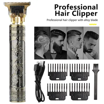 Реколта Електрическа безжична машина за подстригване на коса T9, Професионален Фризьорски Тример за мъже, Машина за подстригване на брада