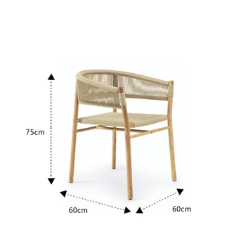 Скандинавските трапезни столове от масивно дърво, двор, Улица балкон, кафе, стол за почивка, Минималистичная Модерни мебели, Дизайнерски стол H