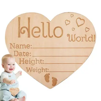 Табела с обявяването на раждането, паметен знак с името на детето
