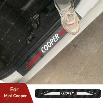Тампон върху Педала на Прага на вратата на Колата е от Въглеродни Влакна със стикери за Mini Cooper S Copper SD Мед Copper D