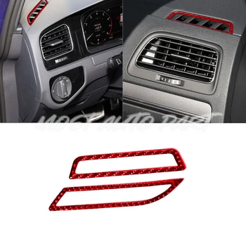 Тампон На Странично отдушник Вътрешните панели От Въглеродни Влакна За Volkswagen VW Golf 7 GTI MK7 2014-2019 2 елемента (2 цвята)